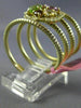 LARGE 2.40CT DIAMOND & AAA MULTI GEM 14KT YELLOW GOLD FLEXIBLE FLOWER SNAKE RING