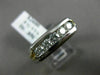 ESTATE .85CT DIAMOND 14KT WHITE & YELLOW GOLD FIVE STONE ANNIVERSARY RING #1305
