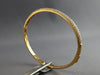 LARGE 1.91CT DIAMOND 18K ROSE GOLD 3 ROW PAVE SEMI ETERNITY CUFF BANGLE BRACELET