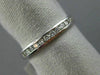 ESTATE .40CT DIAMOND 14KT WHITE GOLD SEMI ETERNITY CHANNEL ANNIVERSARY RING 1634