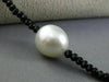 ESTATE LONG HANDCRAFTED AAA SOUTH SEA PEARL & BLACK SPINAL BY THE YARD NECKLACE