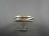 ESTATE WIDE 6mm HAND CRAFTED 18KT TWO TONE GOLD WEDDING ANNIVERSARY BAND SHARP!!