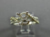 ESTATE .50CT DIAMOND 14K WHITE & YELLOW GOLD INFINITY SEMI MOUNT ENGAGEMENT RING