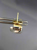 ESTATE 1.16CT DIAMOND 14K TWO TONE GOLD CLASSIC PRINCESS CLIP ON EARRINGS #18198