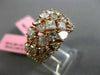 ESTATE LARGE 4.29CT PINK DIAMOND 18KT ROSE GOLD 3D MULTI SHAPE ANNIVERSARY RING