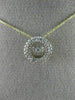 ESTATE 14KT TWO TONE GOLD 3D DANCING DIAMOND CIRCLE OF LIFE CLUSTER HALO PENDANT