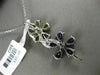 LARGE 3.80CT DIAMOND & AAA AMETHYST & CITRINE 14K WHITE GOLD 3D FLOATING PENDANT