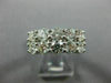 LARGE 2.30CT ROUND DIAMOND 14K WHITE GOLD 3D DOUBLE ROW WEDDING ANNIVERSARY RING