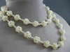 ESTATE WIDE & LONG SOUTH SEA PEARL 3D FLOWER CLUSTER BY THE YARD NECKLACE #25369