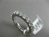 ESTATE 2.62CT DIAMOND 14KT WHITE GOLD CLASSIC SHARED PRONG ETERNITY WEDDING RING