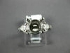 ESTATE .40CT DIAMOND 14KT WHITE GOLD 3D FILIGREE SEMI MOUNT ENGAGEMENT RING #937