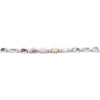 LARGE 52.68CT DIAMOND & AAA MULTI COLOR SAPPHIRE 18KT WHITE GOLD TENNIS BRACELET