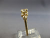 ESTATE .87CT DIAMOND 14K YELLOW GOLD ROUND & OVAL 7 STONE ENGAGEMENT RING #28145