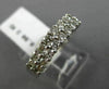 ESTATE .80CT ROUND DIAMOND 14KT WHITE GOLD 2 ROW SHARED PRONG ANNIVERSARY RING