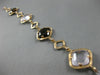 ESTATE 21.31CT DIAMOND SMOKEY TOPAZ & PINK QUARTZ 18KT ROSE GOLD ETOILE BRACELET