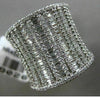 ESTATE EXTRA LARGE 2.13CT DIAMOND 14KT WHITE GOLD HANDCRAFTED ANNIVERSARY RING