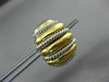 ESTATE LARGE 18KT WHITE & YELLOW GOLD 3D MULTI ROW TWISTED CLIP ON EARRINGS