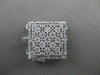 ESTATE .26CTW DIAMOND 16MM 3 ROW SQUARE FILIGREE PEARL LOCK F/G VS #21505