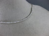ESTATE LARGE .50CT DIAMOND 14KT WHITE GOLD CLASSIC BAR HAPPY FACE LOVE NECKLACE