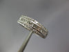 ESTATE LEVIAN .70CT DIAMOND 18KT WHITE GOLD 3D ROUND & BAGUETTE ANNIVERSARY RING