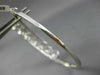 ESTATE .20CT DIAMOND 14K WHITE GOLD CLASSIC MULTI CLUSTER FLOWER BANGLE BRACELET
