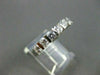 ESTATE .70CT DIAMOND 14KT WHITE GOLD 7 STONE CHANNEL SET ANNIVERSARY RING #14259