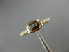 ESTATE .62CT DIAMOND & AAA EXTRA FACET MORGANITE 14KT WHITE GOLD BEZEL FUN RING