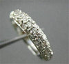 ESTATE WIDE 1.15CT DIAMOND 14KT WHITE GOLD PAVE WEDDING ANNIVERSARY  RING #1193