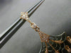 ESTATE LARGE .33CT DIAMOND 14KT BALCK & ROSE GOLD SPIDER WEB CHANDELIER EARRINGS