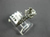 ANTIQUE .55CT DIAMOND PLATINUM 3D ROUND FISHTAIL SEMI MOUNT ENGAGEMENT #21989
