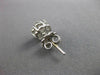 ESTATE LARGE 1.15CT DIAMOND 14KT WHITE GOLD FLOWER CLUSTER STUD EARRINGS #22438