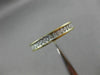 ESTATE LARGE .65CT DIAMOND 14K TWO TONE GOLD 3D ETERNITY ANNIVERSARY RING #26336