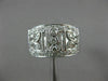 ESTATE WIDE .50CT DIAMOND 14KT WHITE GOLD 3D OPEN FILIGREE SEMI ETERNITY RING