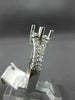 .45CT DIAMOND 14KT WHITE GOLD 3D 4 PRONG ROUND SEMI MOUNT ENGAGEMENT RING #17075