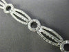 ESTATE WIDE .96CT DIAMOND 14KT WHITE GOLD CLASSIC CIRCLE OF LIFE TENNIS BRACELET