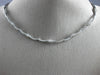 ESTATE 1.50CT DIAMOND 18KT WHITE GOLD 3D BY THE YARD THREE STONE NECKLACE #10778