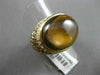 ESTATE MASSIVE 22.27CTW FANCY DIAMOND & AAA SMOKY TOPAZ 18KT YELLOW GOLD RING