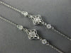 ESTATE LARGE & LONG .80CT DIAMOND & AAA TAHITIAN PEARL 14K WHITE GOLD NECKLACE