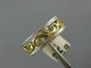 ESTATE WIDE PLATINUM & 18KT YELLOW GOLD 3D OPEN FILIGREE ANNIVERSARY RING #26410