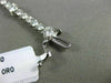 ESTATE LARGE 6.0CT DIAMOND 14KT WHITE GOLD 3D CLASSIC ROUND TENNIS BRACELET