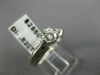 ANTIQUE .52CT OLD MINE DIAMOND 18KT WHITE GOLD 3D FILIGREE ENGAGEMENT RING #9318