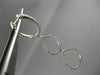 ESTATE LARGE .90CT DIAMOND 18KT WHITE GOLD 3D GRADUATING PEAR HANGING EARRINGS