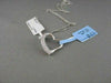 ESTATE .58CT DIAMOND 14KT WHITE GOLD OPEN MICRO PAVE HEART PENDANT & CHAIN