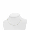 ESTATE .58CT FANCY YELLOW DIAMOND 18K TWO TONE GOLD DIAMOND BY THE YARD NECKLACE