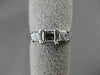 ESTATE .36CT DIAMOND 14KT WHITE GOLD 3 STONE SEMI MOUNT ENGAGEMENT RING #18608