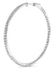 LARGE 1.0CT DIAMOND 14KT WHITE GOLD 3D ROUND INSIDE OUT HOOP HANGING EARRINGS