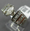 ESTATE WIDE 1.35CT MARQUISE & BAGUETTE DIAMOND 14K WHITE GOLD 3D ENGAGEMENT RING