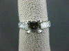 ESTATE 1.05CT DIAMOND 14KT WHITE GOLD PYRAMID SEMI MOUNT ENGAGEMENT RING #22419