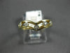 ANTIQUE .05CT DIAMOND 14KT WHITE & YELLOW GOLD OPEN 5 STONE V SHAPE RING #22476