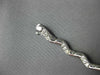 ESTATE 1.20CT DIAMOND 14KT WHITE GOLD 3D BY THE YARD WAVE PAVE TENNIS BRACELET